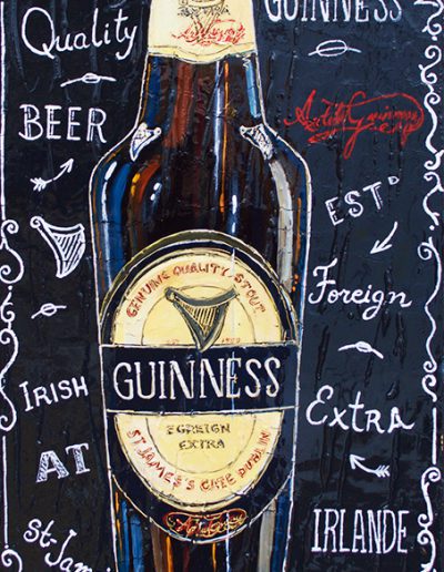Bouteille de bière Guinness