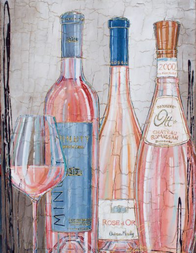 Grandes bouteilles de rosés de la Côte d'Azur