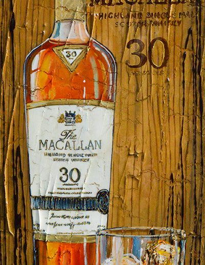Bouteille de whisky Macallan 30 ans d'âge