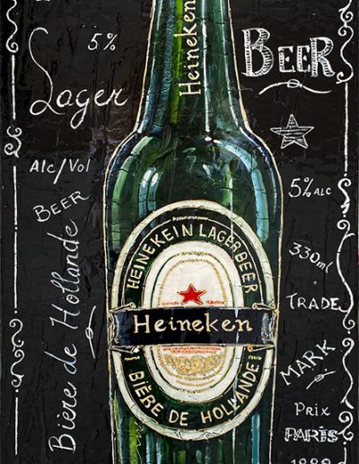 Bouteille Heineken, bière hollandaise