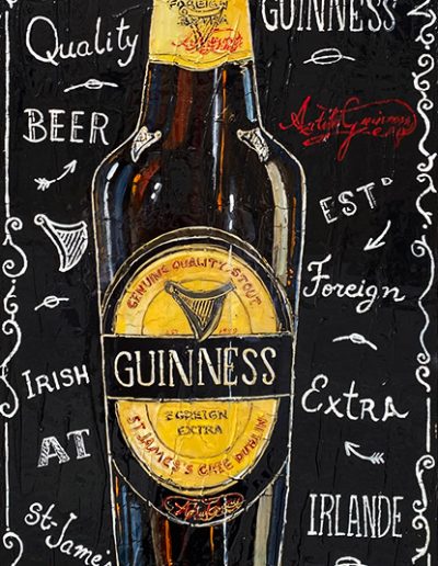 Bouteille de Guinness, bière irlandaise