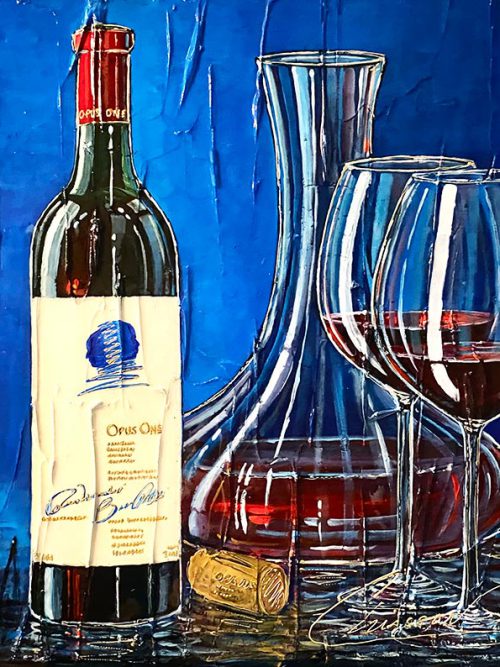 Œuvre originale « Deux verres ; Une histoire » de Nathalie Chiasson