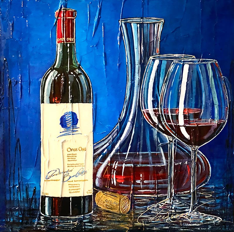 Œuvre originale « Deux verres ; Une histoire » de Nathalie Chiasson