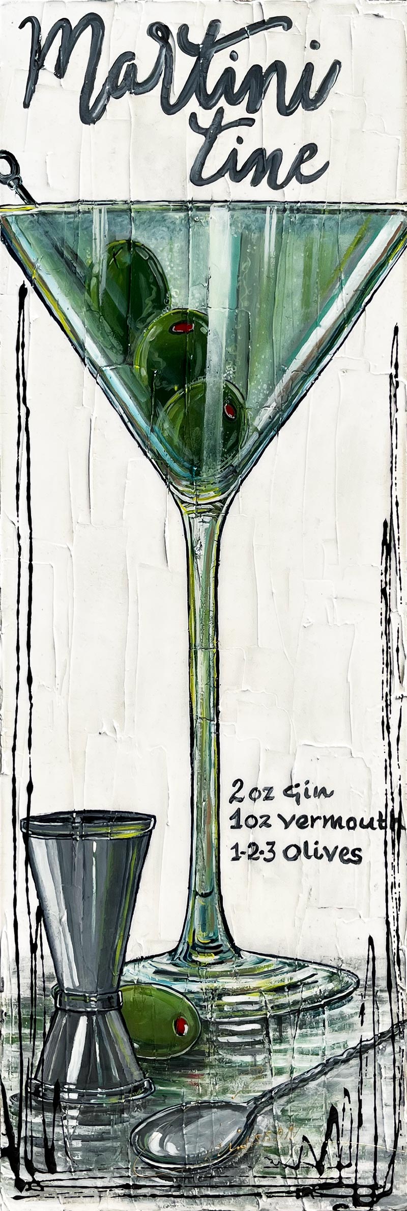 Œuvre originale « My Martini Time » de Nathalie Chiasson