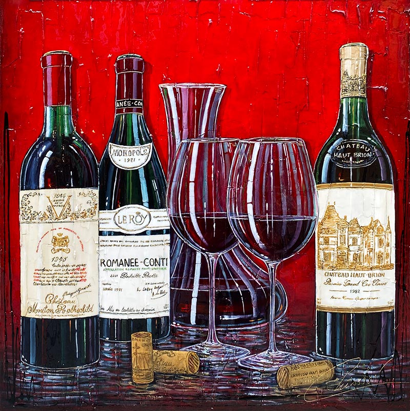 Œuvre originale « Rouges divins » de Nathalie Chiasson