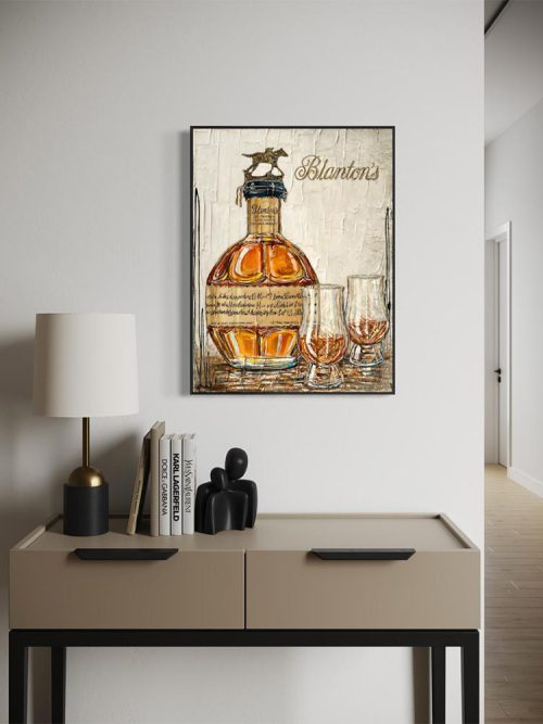 Œuvre originale « Grandes occasions » de Nathalie Chiasson intégrée dans un décor intérieur