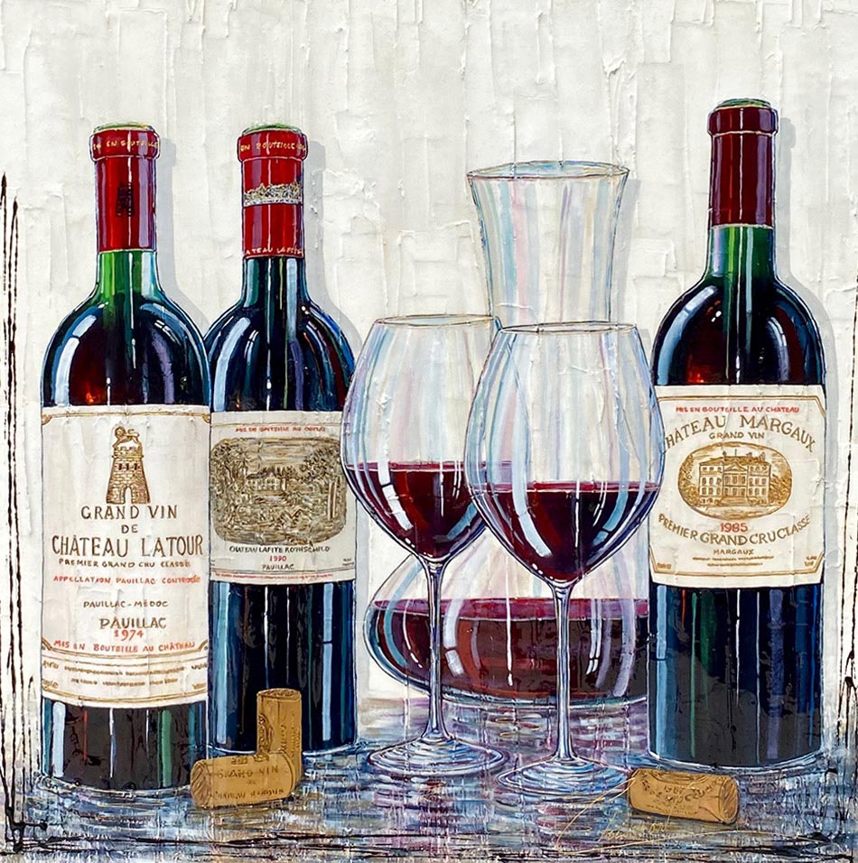 Original artwork by Nathalie Chiasson - Les trois perles de la cave - 30x30