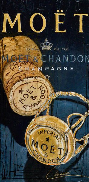 Original artwork by Nathalie Chiasson - Mémorable Moët - 18x36