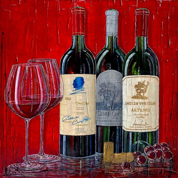 Original artwork by Nathalie Chiasson - Mémorables rouges américains - 30x30