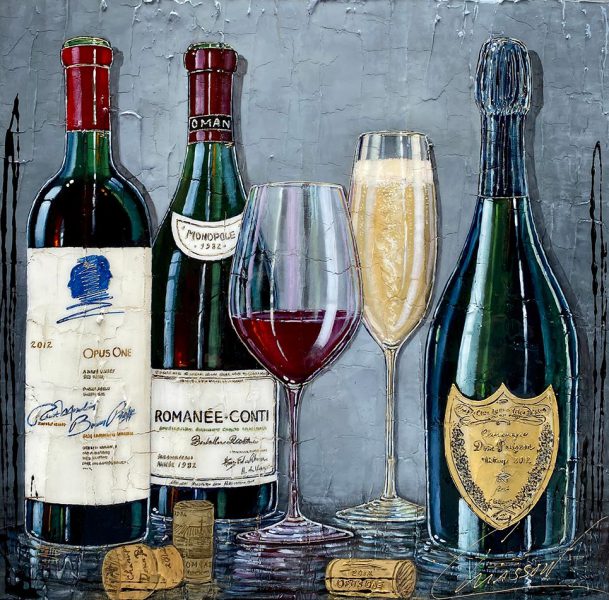 Original artwork by Nathalie Chiasson - Souvenirs inoubliables - 30x30