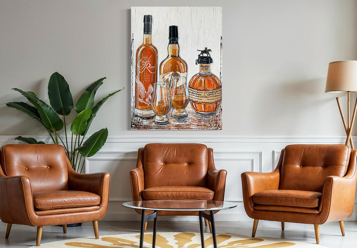 Œuvre originale de Nathalie Chiasson - Bourbons lover - 30x40