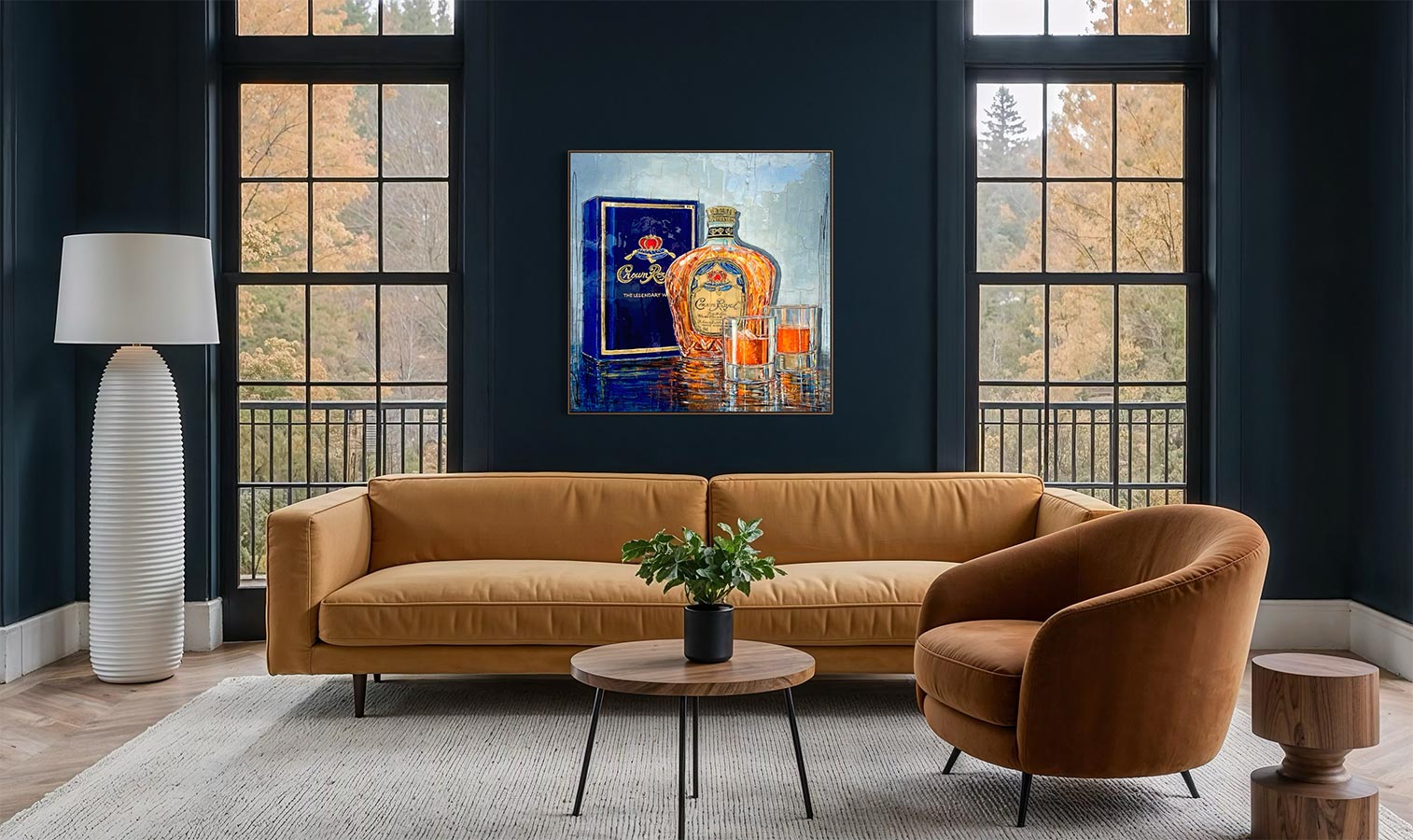 Œuvre originale de Nathalie Chiasson - Soirée Royale - 30x30