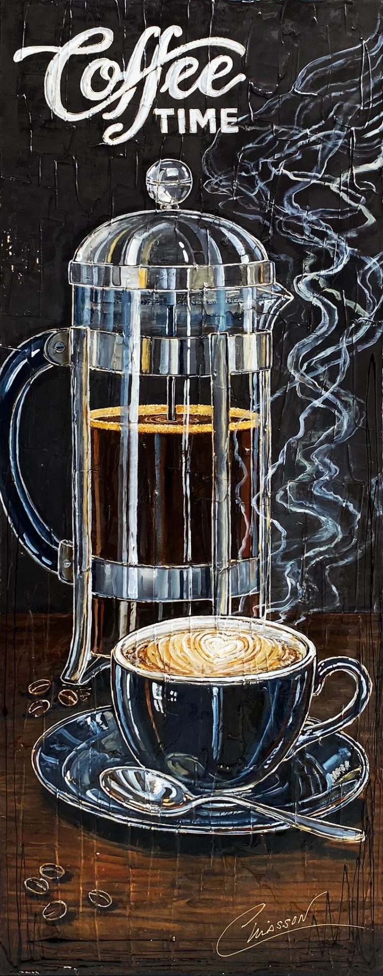 Œuvre originale « Coffee moments » de Nathalie Chiasson