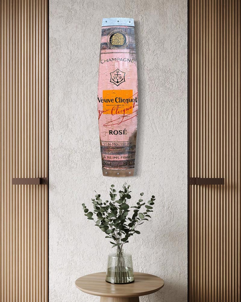 Œuvre originale « Raffiné » de Nathalie Chiasson intégrée dans un décor intérieur