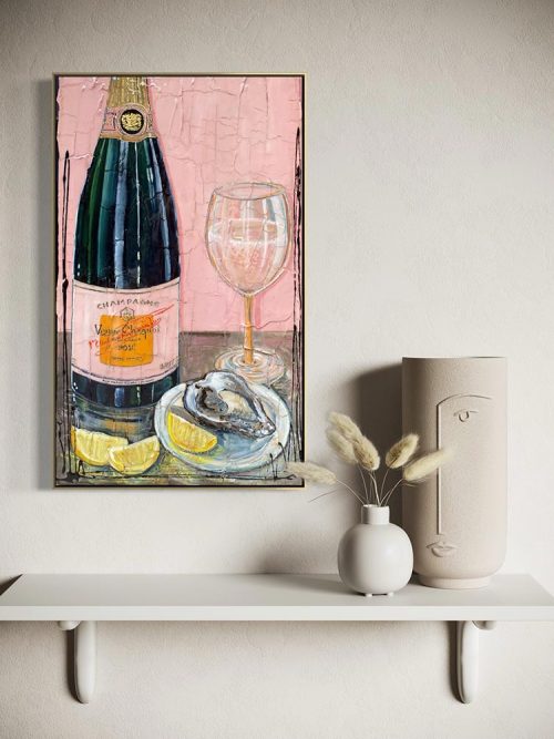 Œuvre originale « Accord parfait » de Nathalie Chiasson intégrée dans un décor intérieur