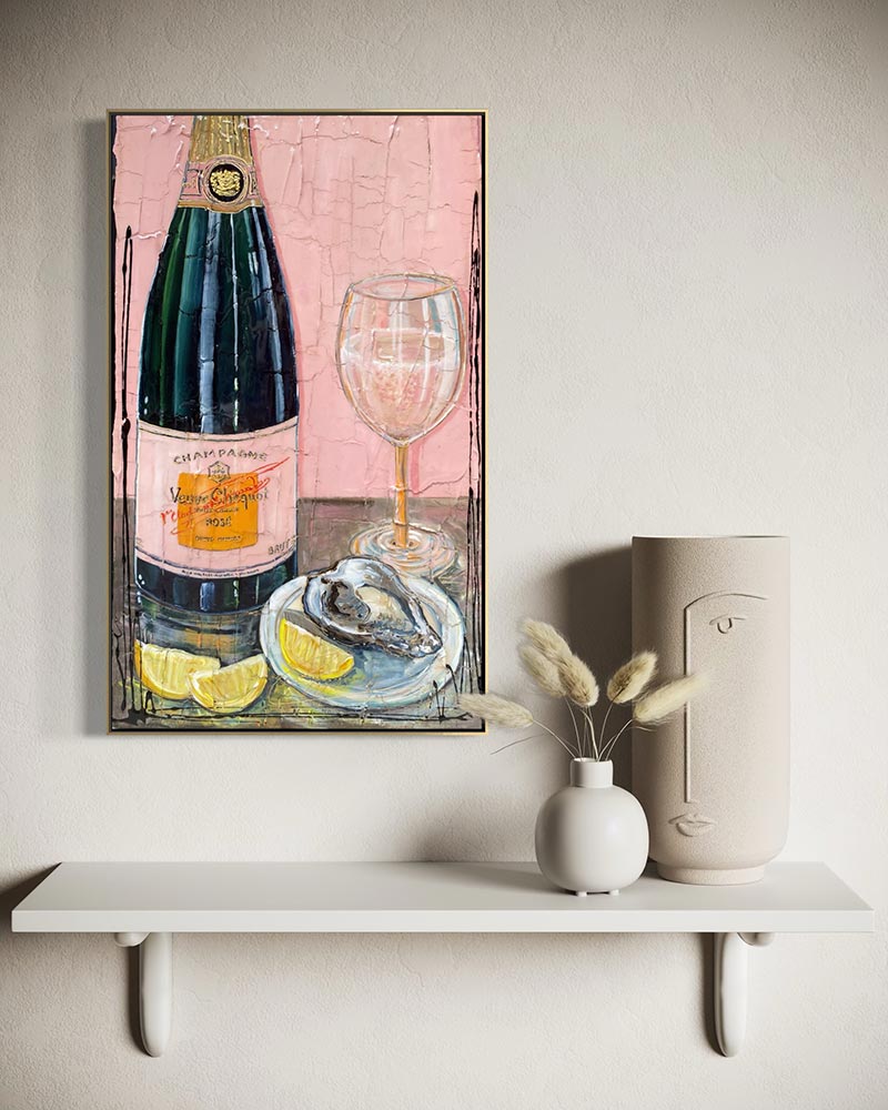 Œuvre originale « Accord parfait » de Nathalie Chiasson intégrée dans un décor intérieur