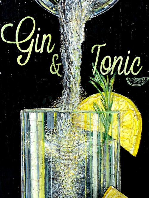 Œuvre originale « L'art du Gin » de Nathalie Chiasson