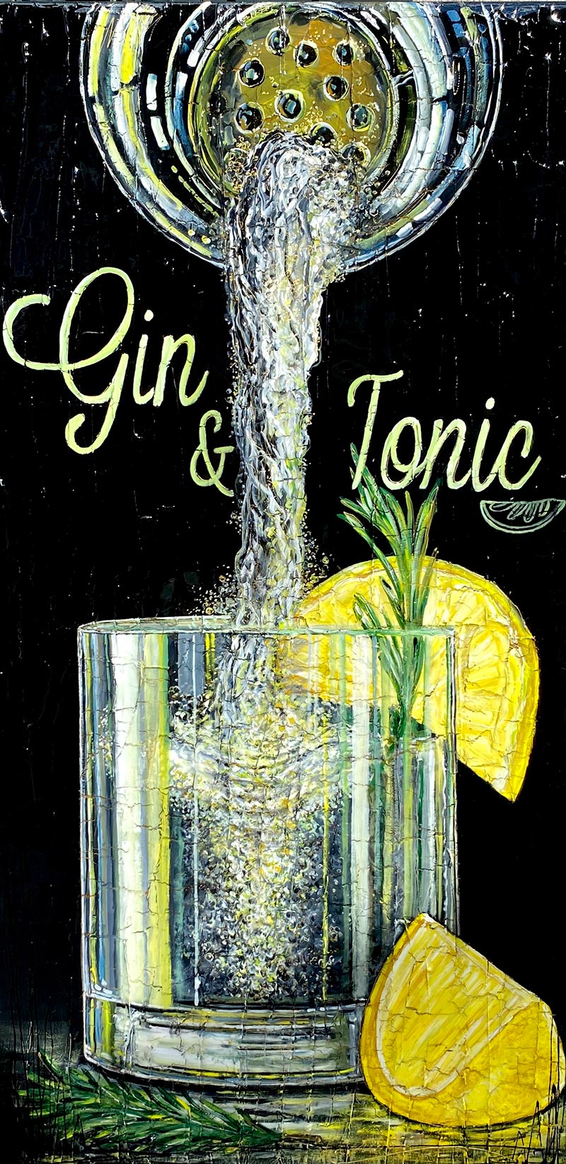 Œuvre originale « L'art du Gin » de Nathalie Chiasson