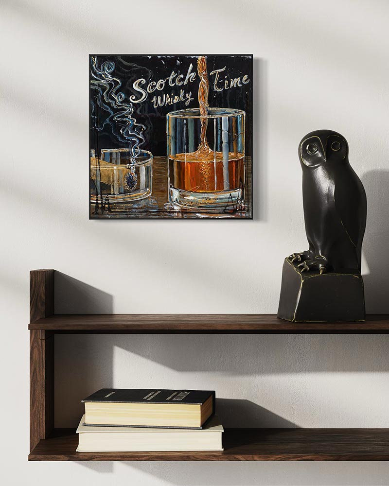 Œuvre originale « Privilège » de Nathalie Chiasson intégrée dans un décor intérieur