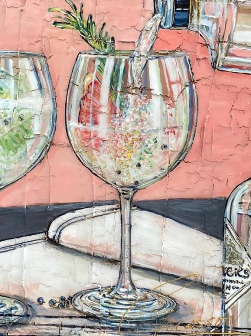 Œuvre originale « L'heure cocktail » de Nathalie Chiasson