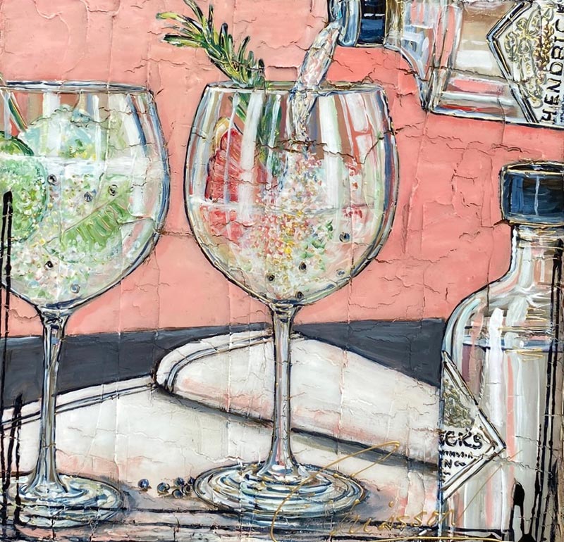 Œuvre originale « L'heure cocktail » de Nathalie Chiasson