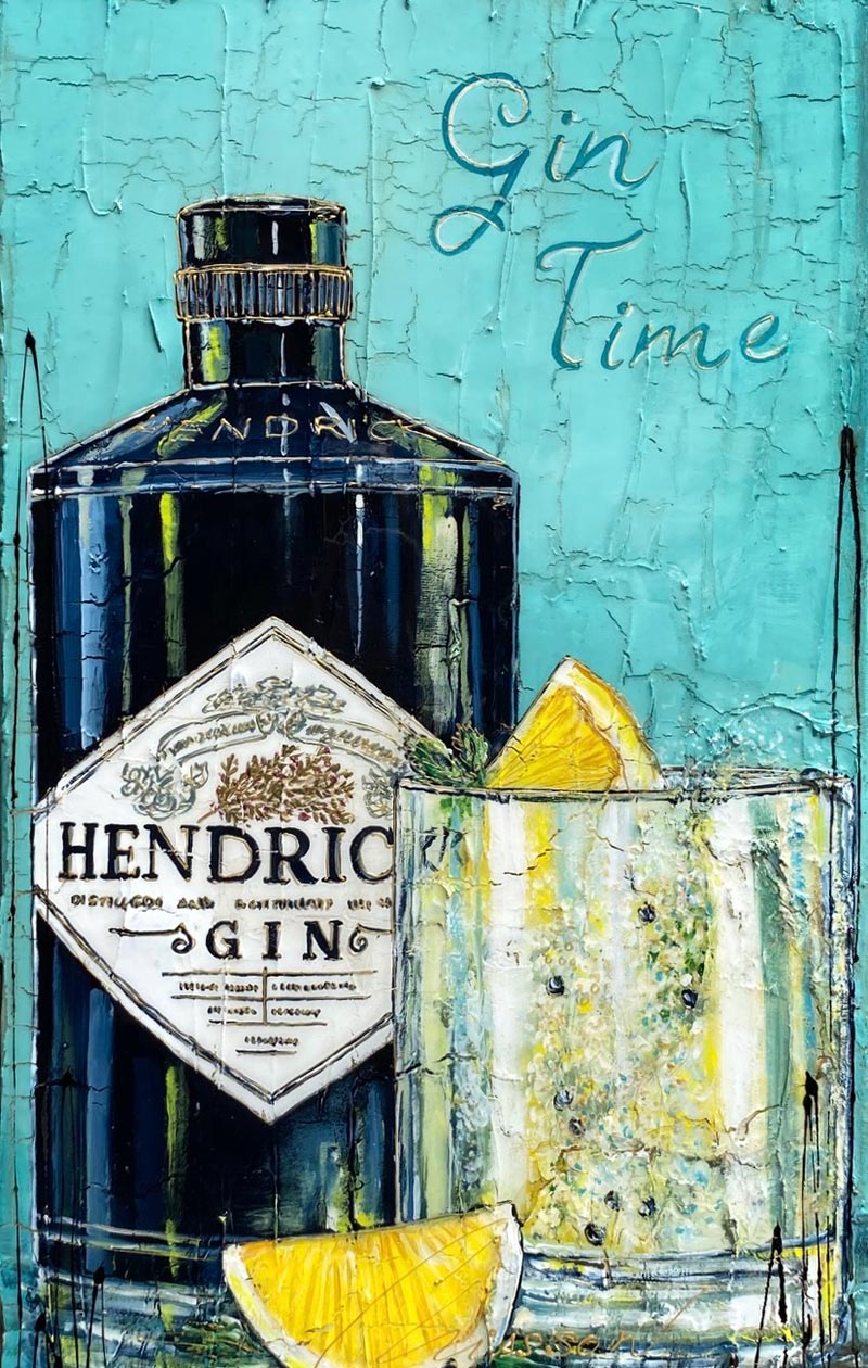 Œuvre originale « L'instant Gin » de Nathalie Chiasson